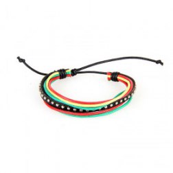 Multilayer Rivets PU Leather Bracelet 8 Colors