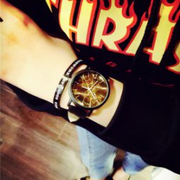 Concise Crackle Dial Watch