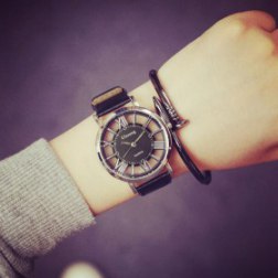 Hollow Round Dial Watch