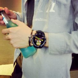 Colorful Skull Dial Watch