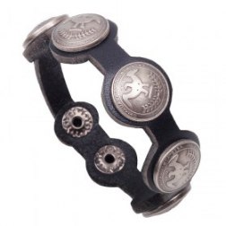 Retro Alloy Peace Doves PU Leather Bracelet