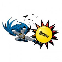 Batman Light-controlled Removable Wall Paper Stickers Night Light