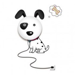 Removable Wall Stickers 3D Dalmatian Lamp For Kid's Room