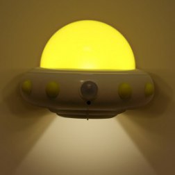 Intelligent Body&Light Sensor Control UFO Night Light