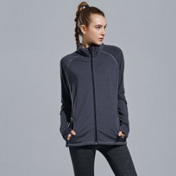 Women's Stretchy Running Sports Jackets with Thumb Holes