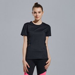 Mesh Panel Stretchy Sport T-shirt