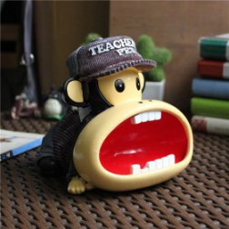 Resin Paul Frank Decorative Cartoon Cigarette Ashtray Holder