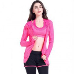 Women's Stretch Running Full Zip Hoodie