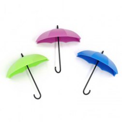 3 pcs/set Home Colorful Umbrella Wall Hook