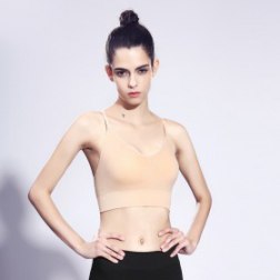 Workout Wirefree Crossback V-Neck Sports Yoga Bra