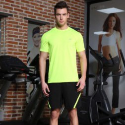 Men's Quick Dry Loose Sport Running T-shirt and Short Set