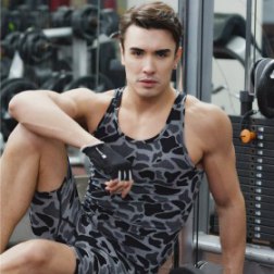 Camo Print Tight Sport Tank Top