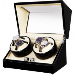 Double Watch Winder With Quiet Japanese Mabuchi Motor