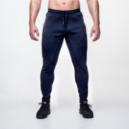 Men's Joggers Pants Gym Workout Pant Fitness Running Trousers Zipper Pockets