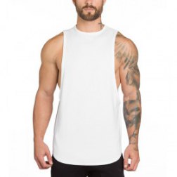 Men's Soild Color Gym Tank Top