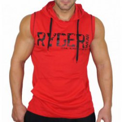 Men's Words Print Sleeveless Hoodie