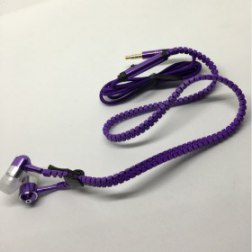 Zipper Earphones Headphone With Mic
