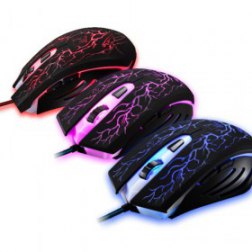 Fashion Transform Lamp G6 Light Leopard Wired USB Mouse