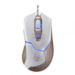 Souris Filaire Noir Optique Ergonomique 2400DPI