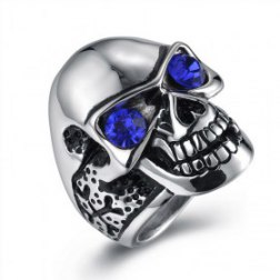 Punk skull ring wind