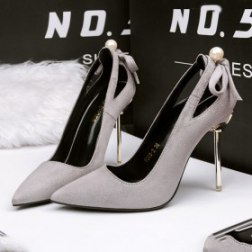 Paint Pointed High-Heeled Shoes