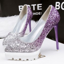Gradient Sequins Fine With High Heels