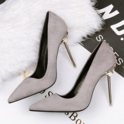 Pure Color Shallow Mouth Fine With High Heels