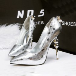 Tip Diamond Wave Point High Heels