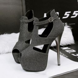 Super High Heeled Waterproof Platform Nightclub Shoes
