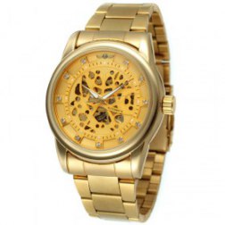 Men's Self-Wind Automatic Mechanical Stainless Steel Wrist Watches
