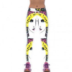 Abstract Print Fitness Yoga Pants