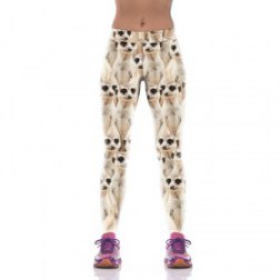 Multi Dogs Print Sports Legging
