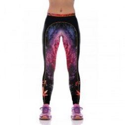 Star Maple Printing Yoga Leggings