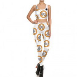 Polyester Spandex Legging And Top