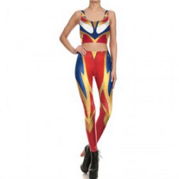 Sexy Wonder Woman Fitness Legging And Top
