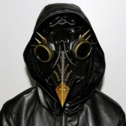 Plague Doctor Mask Bird Beak Spike Steampunk Punk Gothic Halloween LARP Cosplay