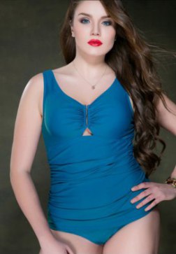 Plus Size Sexy Triangle One-Size Swimsuit