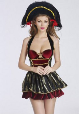 Burgundy Waist Training Corset Dress & Waist Cincher Christmas Halloween Costumes