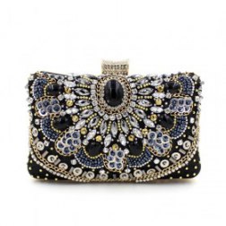 Diamond Beaded Evening Clutch