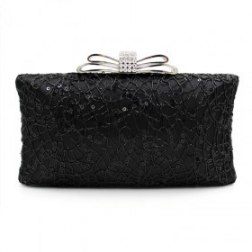 Bow-Tied Drill Clutch Bags