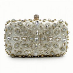 Ericdress Deluxe Beaded Rhinestone Pillow Evening Bag