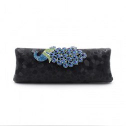 Fashion Crystal Peacock Clutch Bag
