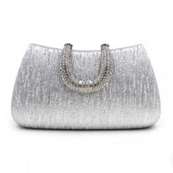 PU Leather Rhinestone Clutch Evening Bag
