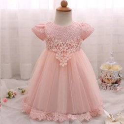 Girl Tutu Flowers Big Bow Party Tulle Princess Dress