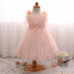 Girl Net Yarn Flower Toddler Tutu Party Princess Dress