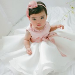 Girl Sleeveless Ankle Length Tutu Princess Pink Dress