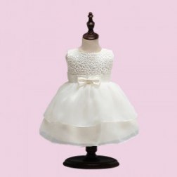 Girl Vintage Flower Lace Princess Dress