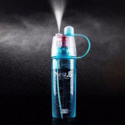 Outdoor Gym Mist Spraying Drinking Water Bottle