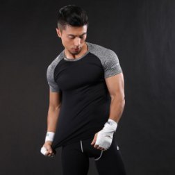 Men's Cool Dry Athletic Compression Tight T-shirts