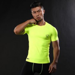 Men's Compression Tight Base Layers Short Sleeve T-shirt